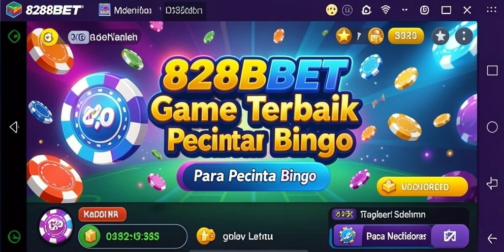 Tampilan screenshot utama 828BET menampilkan gameplay Bingo yang seru dan interaktif.
