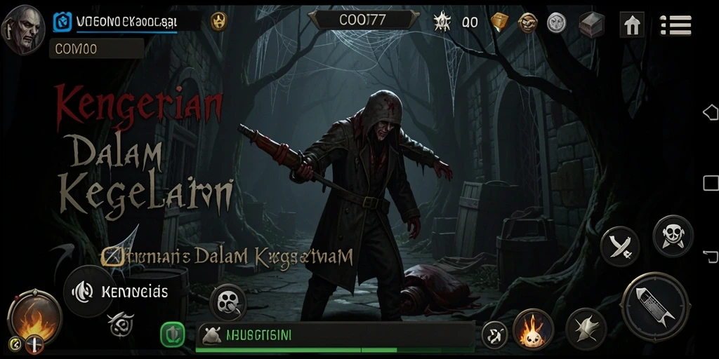 Gameplay menegangkan COO77 yang penuh dengan elemen kengerian.