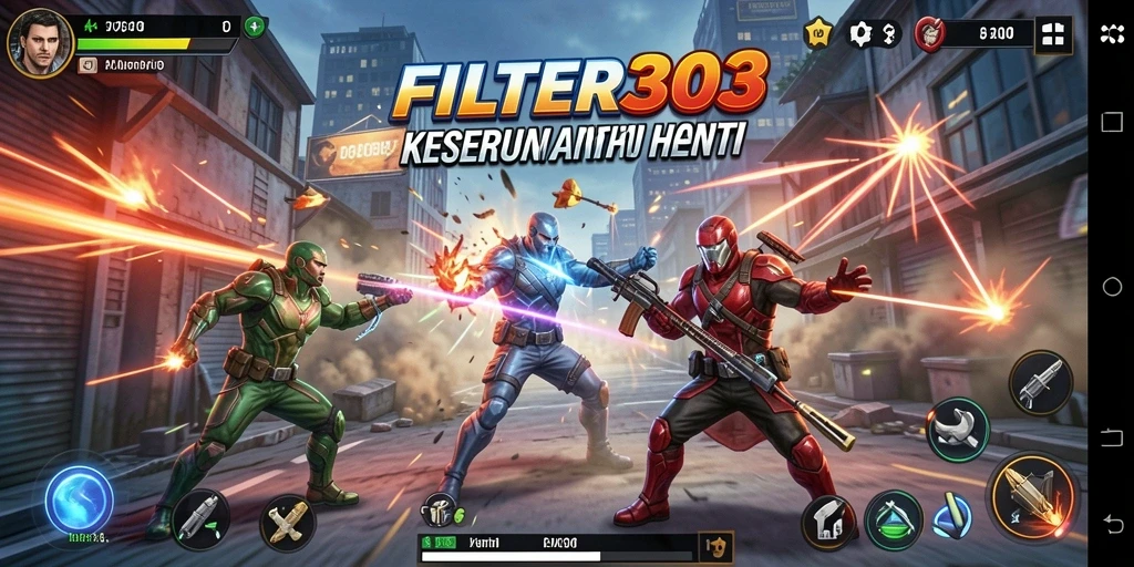 Gameplay seru dengan aksi mendebarkan di FILTER303.