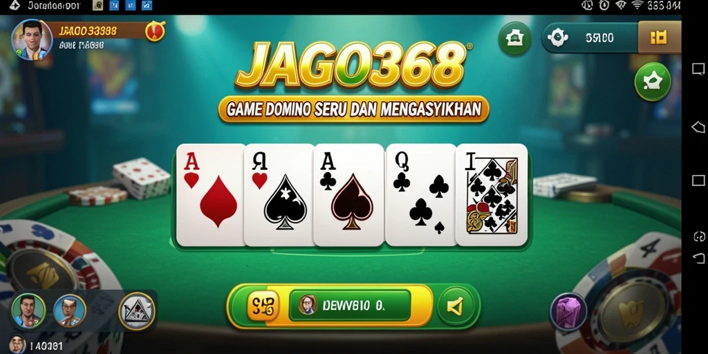 Tampilan gameplay Domino yang seru dan interaktif di JAGO368.