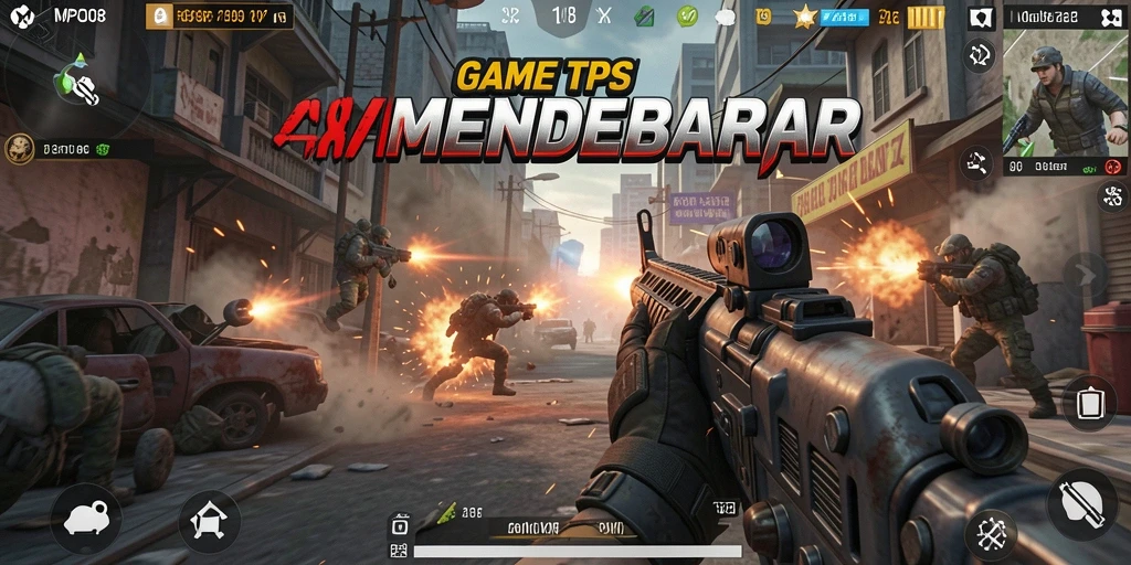 Screenshot MPO08 menampilkan aksi seru dalam gameplay TPS.
