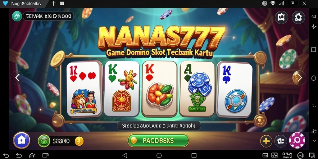 Screenshot gameplay NANAS777 menampilkan suasana seru permainan Domino.