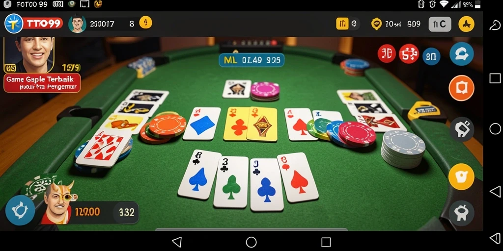 Tampilan screenshot TOTO99 yang menunjukkan serunya bermain Gaple.