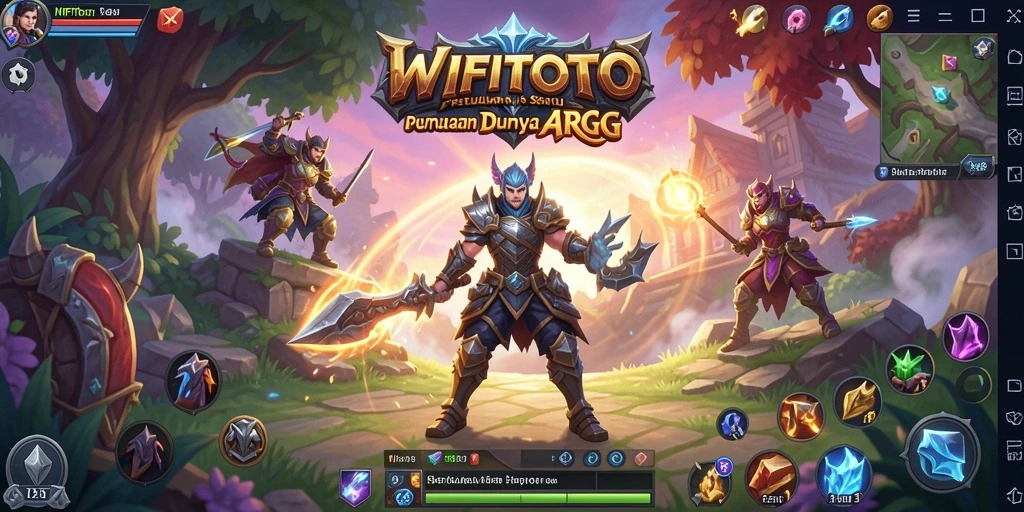 Screenshot WIFITOTO menunjukkan aksi epik dalam pertempuran ARPG.